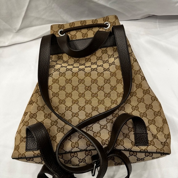Sold!! Gucci GG Drawstring Backpack - Picture 2 of 5